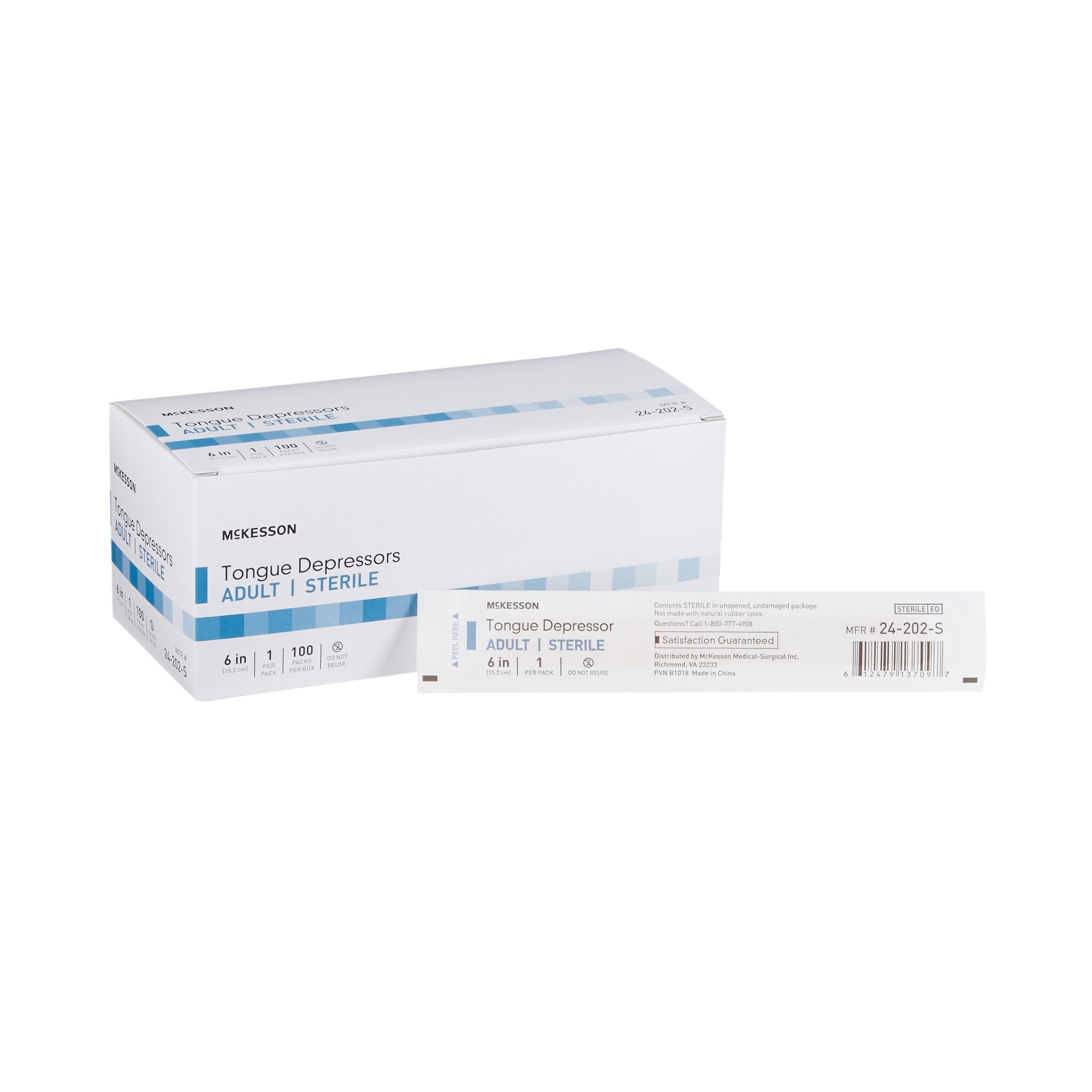 McKesson Brand - Tongue Depressor McKesson 6 Inch Length Wood Senior [1/BX]