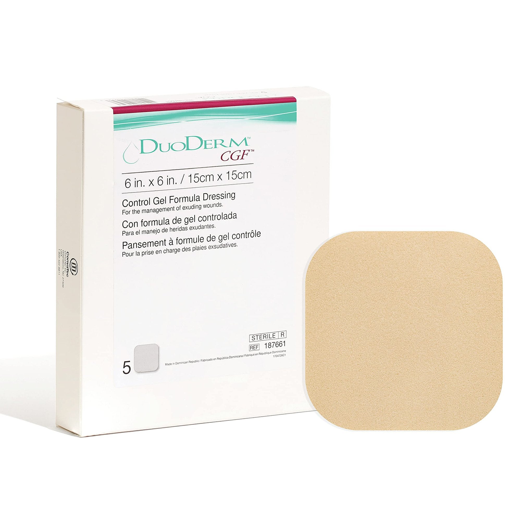ConvaTec - Hydrocolloid Dressing DuoDERM® CGF® 6 X 6 Inch Square [1/EA]
