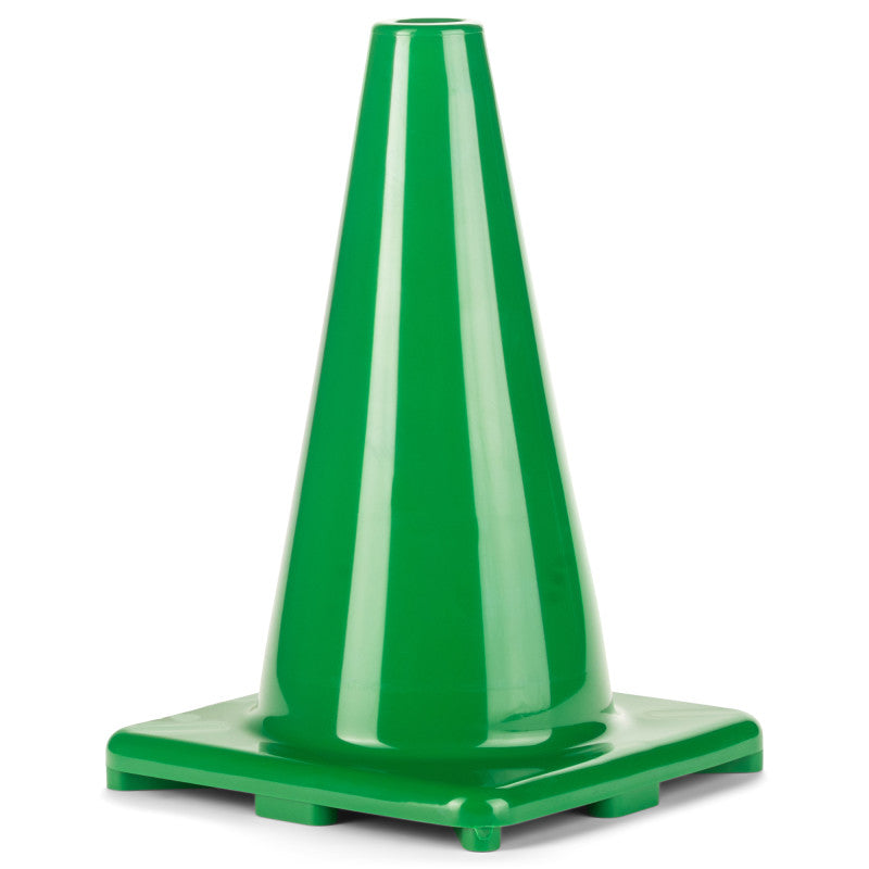 CHAMPION SPORTS - Hi-Visibility Flexible Vinyl Cone, weighted, 12", Green