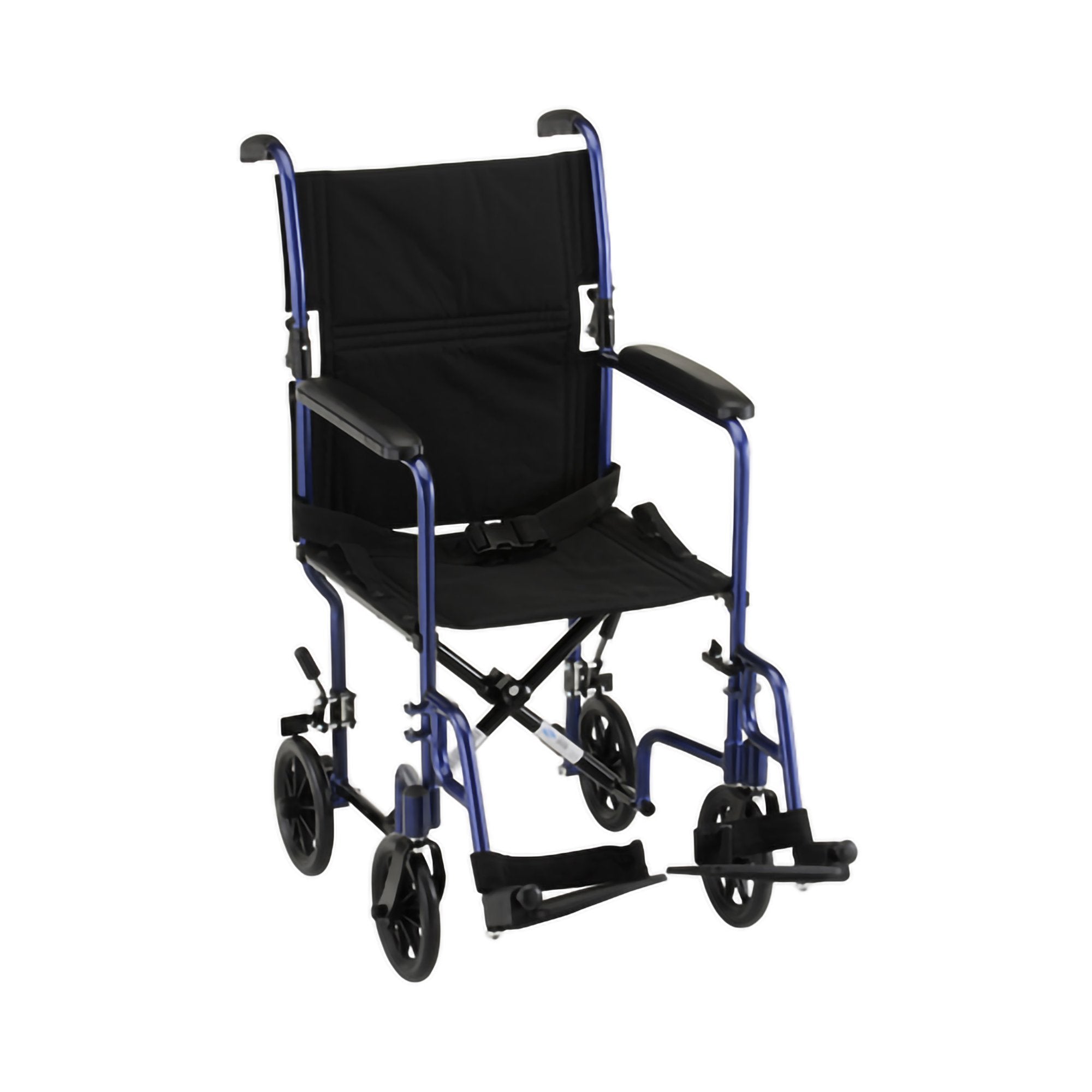 Nova Ortho-Med - Transport Chair Nova 18 Inch Seat Width Full Length Arm Swing-Away Footrest Aluminum Frame [1/EA]
