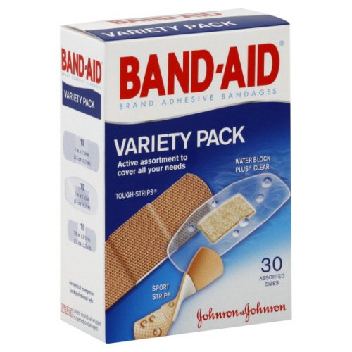 Johnson & Johnson Consumer - Adhesive Strip Band-Aid® Variety Pack Assorted Sizes Fabric / Plastic Assorted Shapes Clear / Tan Sterile [24/CS]