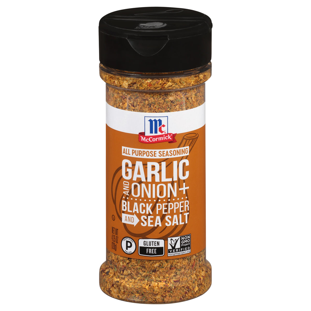 McCormick Garlic and Onion, Black Pepper and Sea Salt All Purpose Seasoning, 4.25 oz - Case of 6