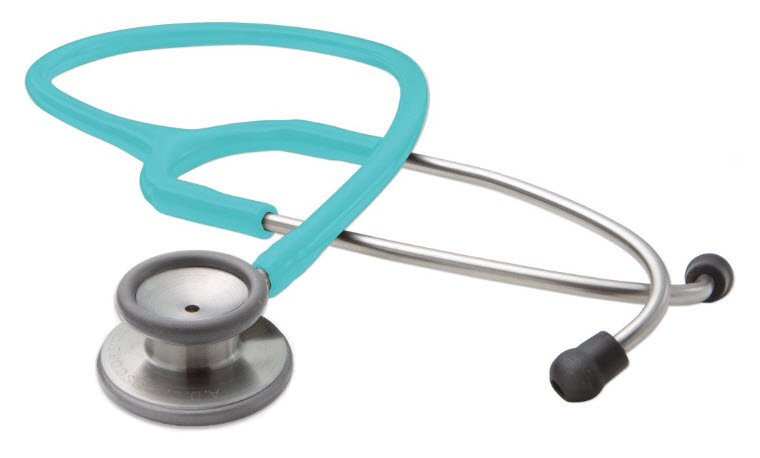 American Diagnostic Corp - Clinician Stethoscope Adscope® 603 Turquoise 1-Tube 22 Inch Tube Double Sided Chestpiece [1/EA]