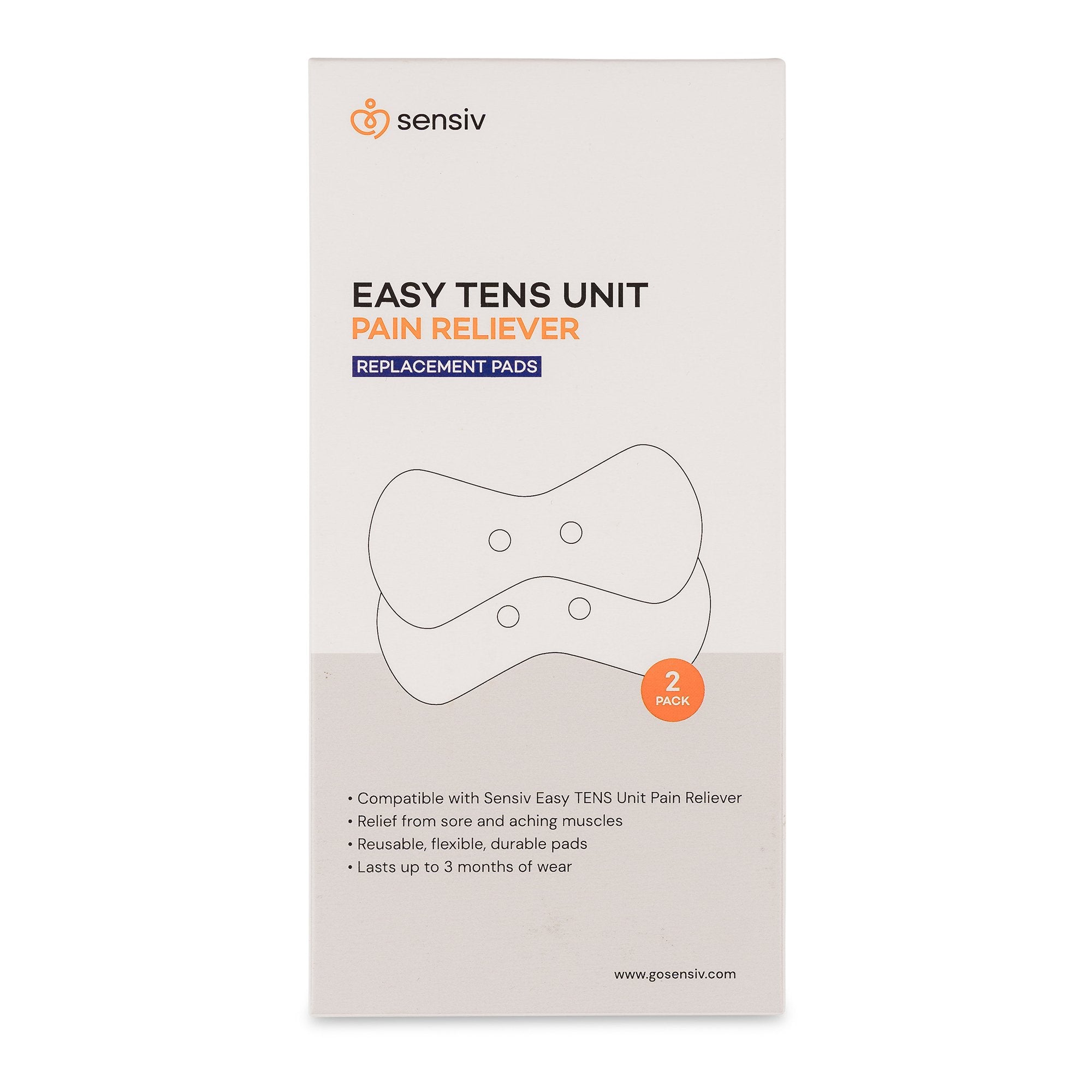Acutens Inc - Sensiv Electrotherapy Electrode For Sensiv Easy Relief TENS Unit [1/PK]