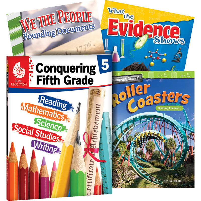 SHELL EDUCATION - Conquering Fifth Grade, 4-Book Set