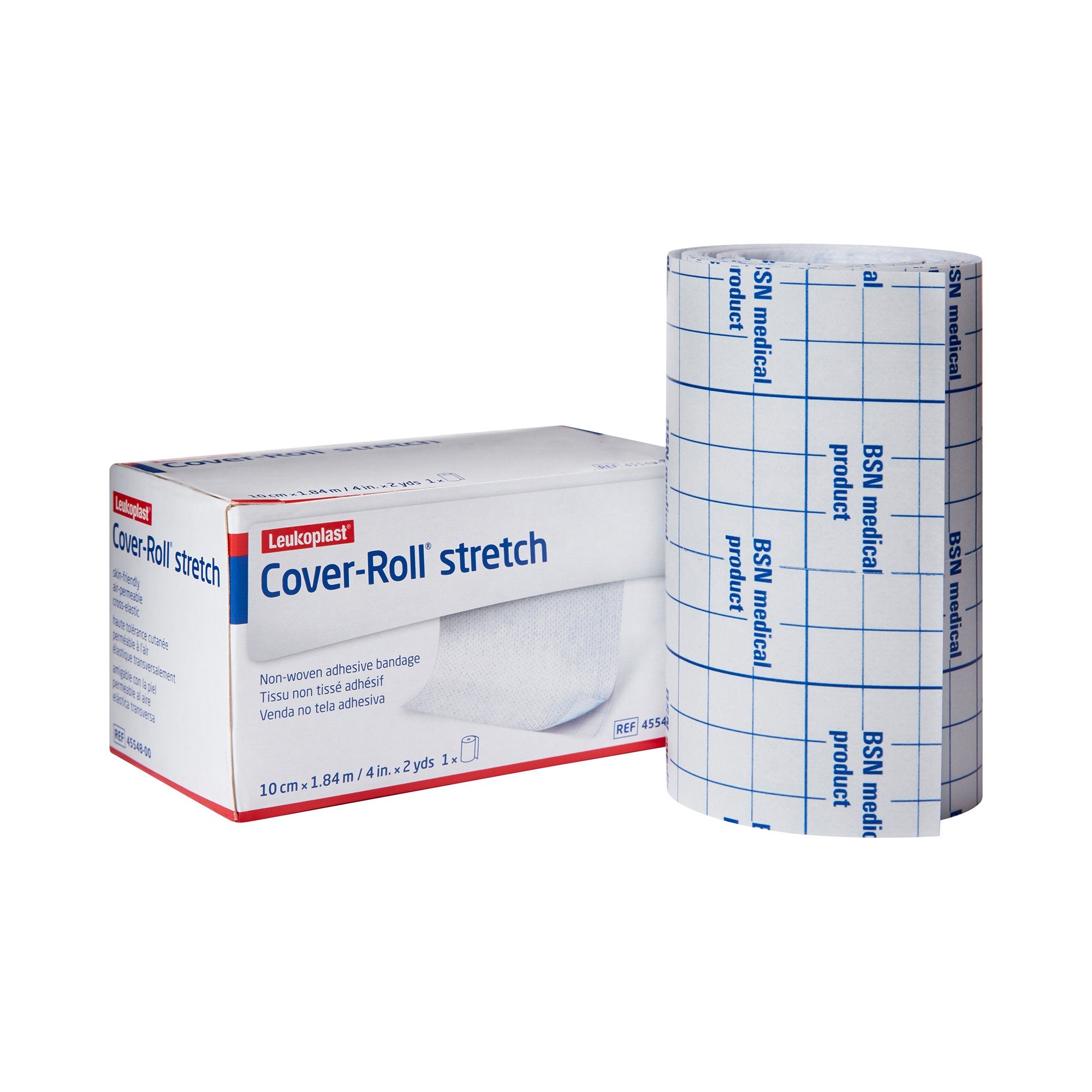 BSN Medical - Dressing Retention Tape with Liner Cover-Roll® Stretch White 4 Inch X 2 Yard Nonwoven Polyester NonSterile [1/BX]
