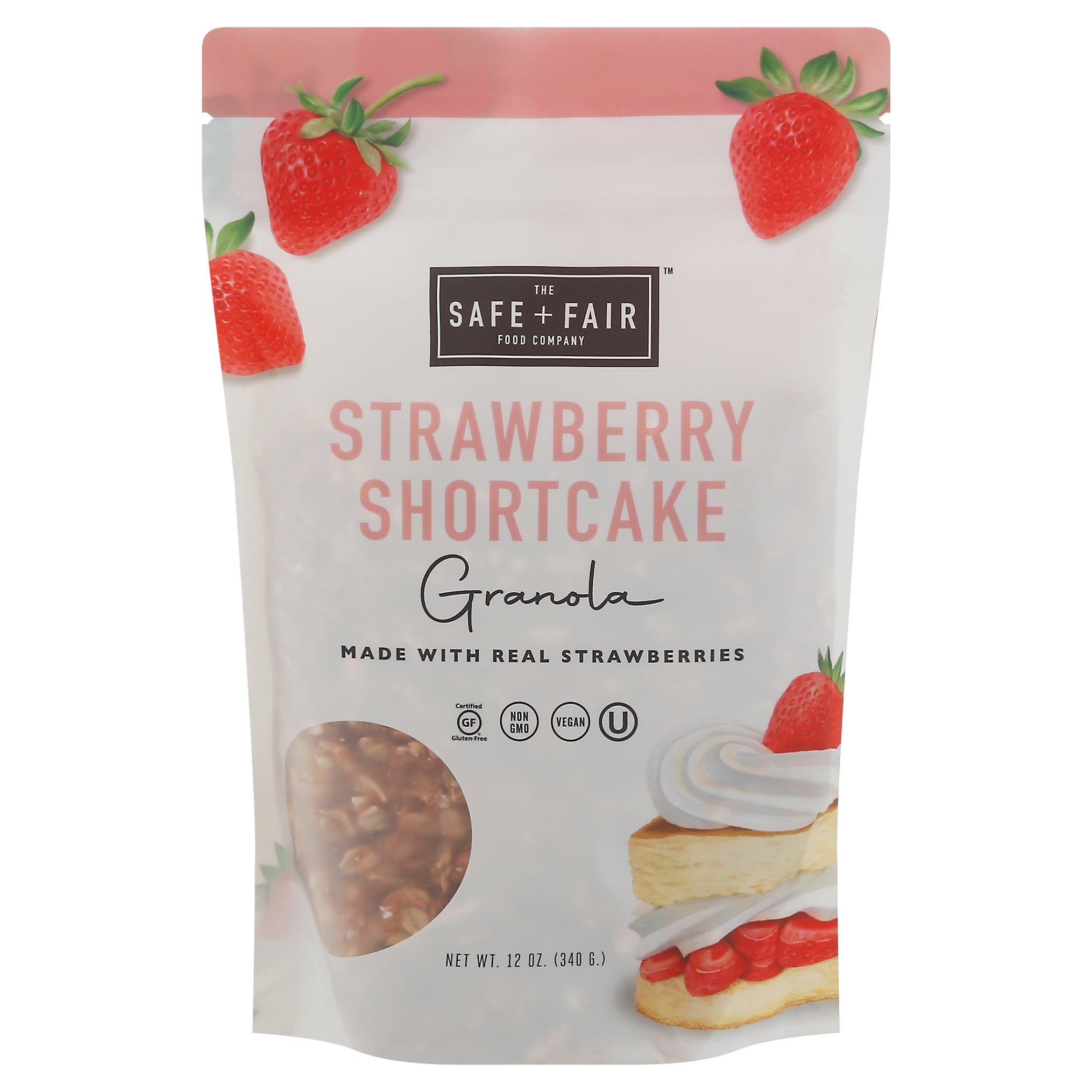 The Safe + Fair Food Company Strawberry Shortcake Granola 12 oz - Case of 6