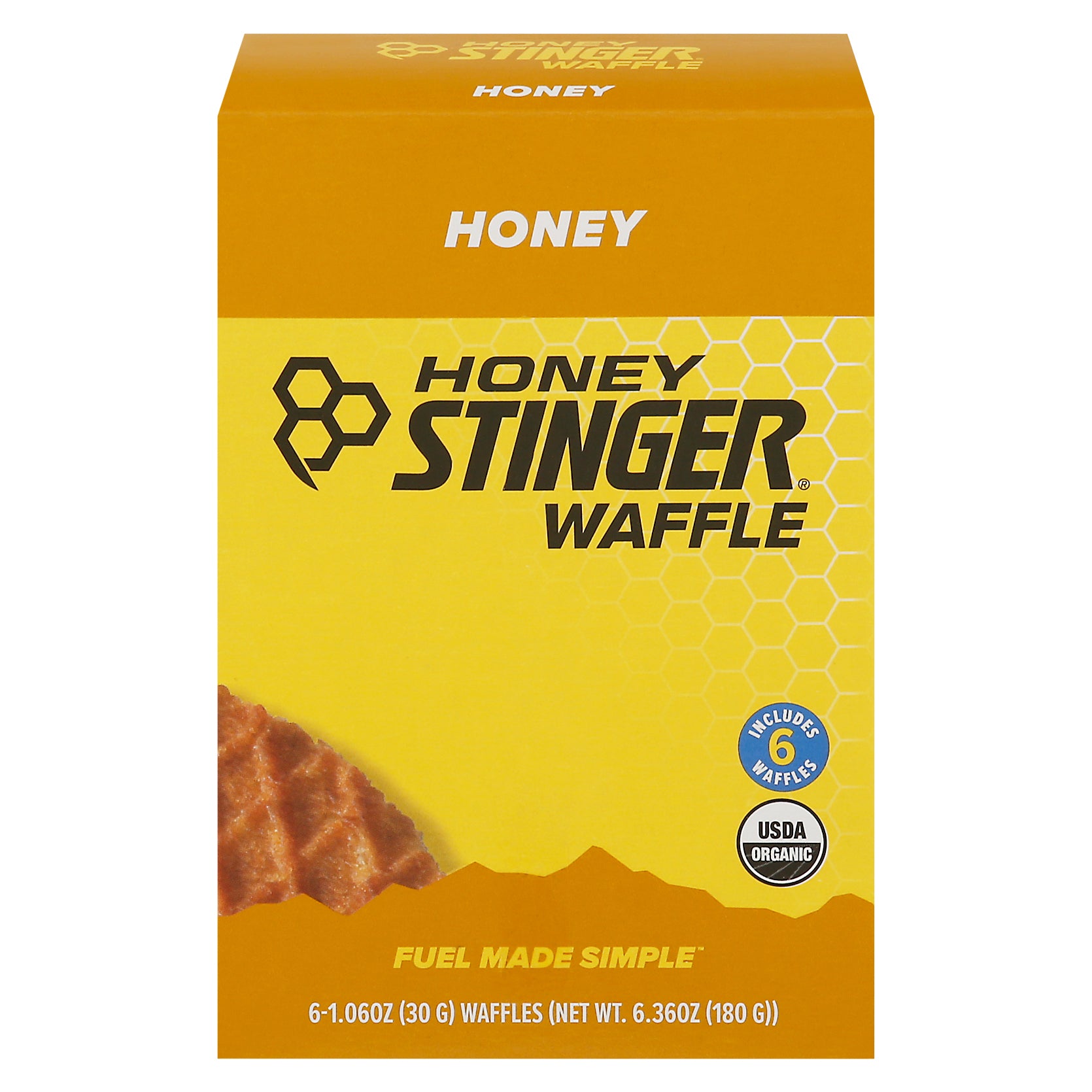 Honey Stinger Honey Waffles 6 - 1.06 oz Waffles - Case of 4