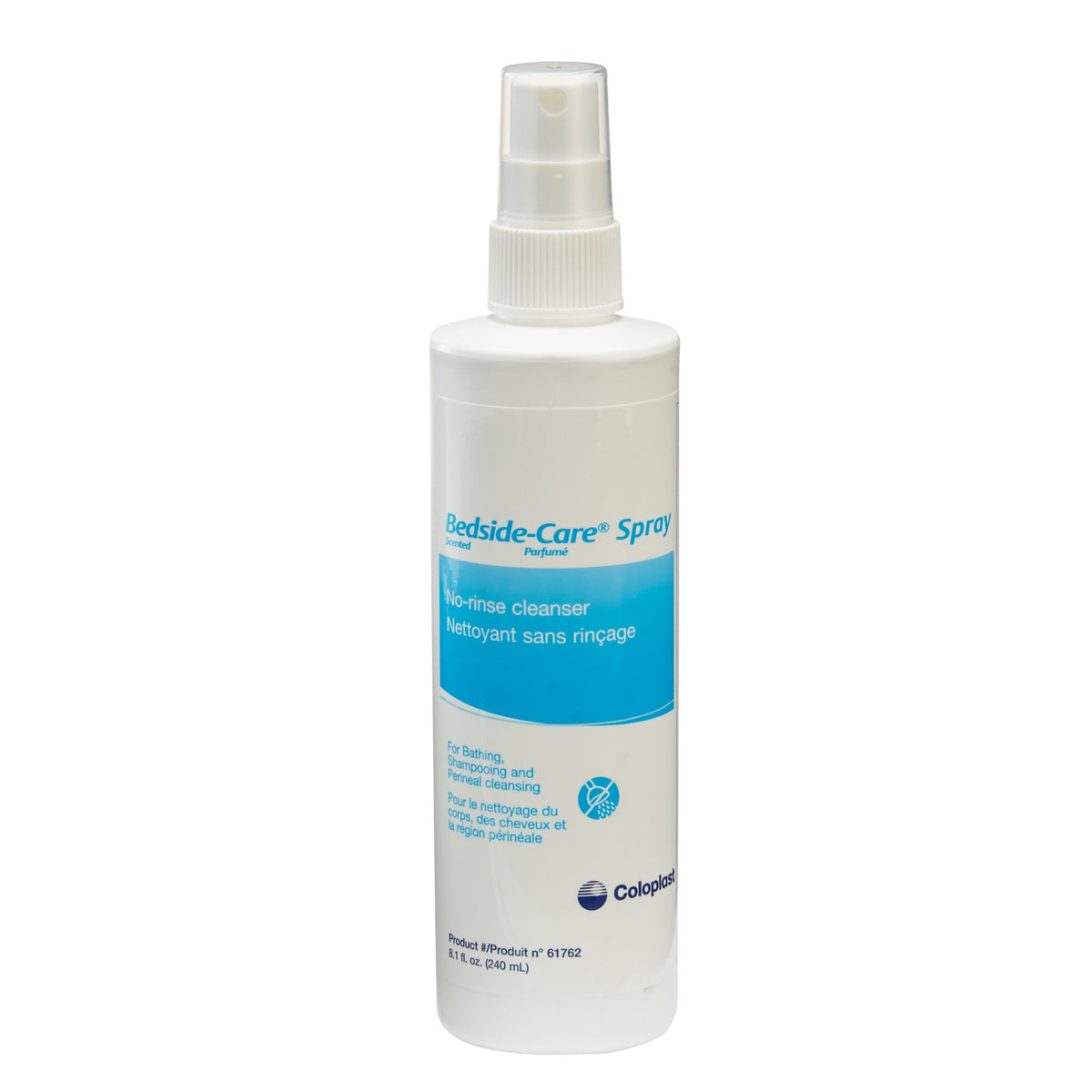 Coloplast - Rinse-Free Shampoo and Body Wash Bedside-Care® Sensitive Skin 8.1 oz. Spray Bottle Scented [1/EA]