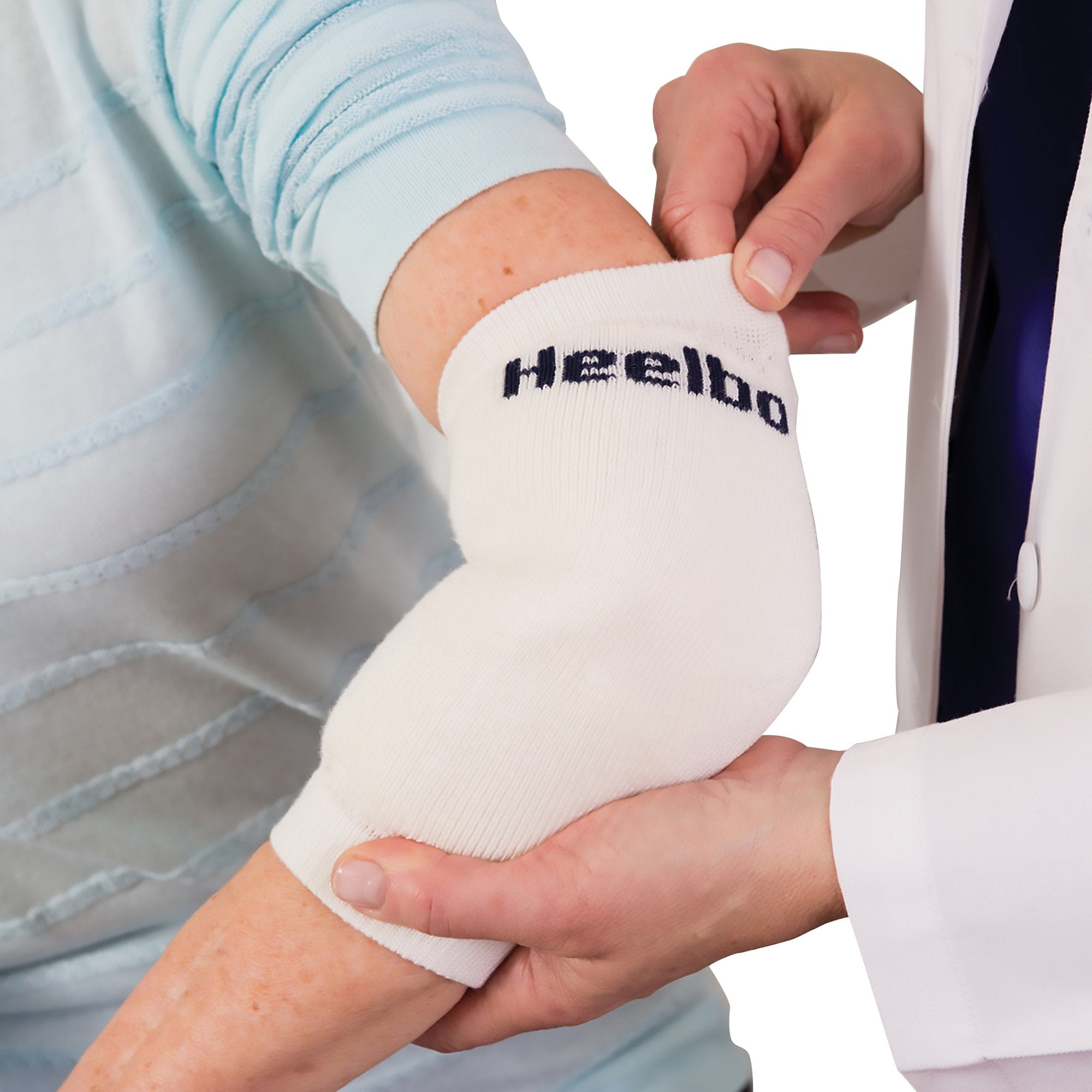 Mabis Healthcare - Heel / Elbow Protection Sleeve Heelbo® Large White [1/PR]