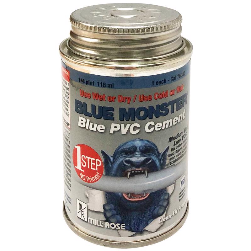 BLUE MONSTER - Blue Monster Blue All Weather Cement For PVC 4 oz