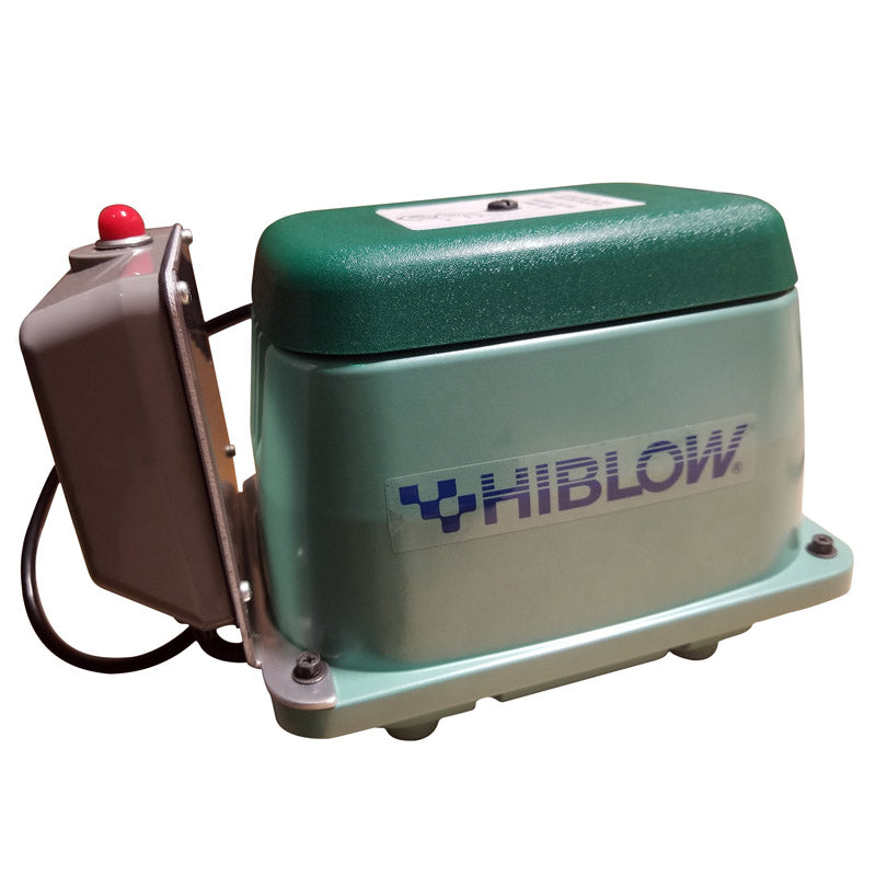 HIBLOW - HIBLOW HP-80A Aluminum Linear Diaphragm AC Septic Air Pump with Alarm