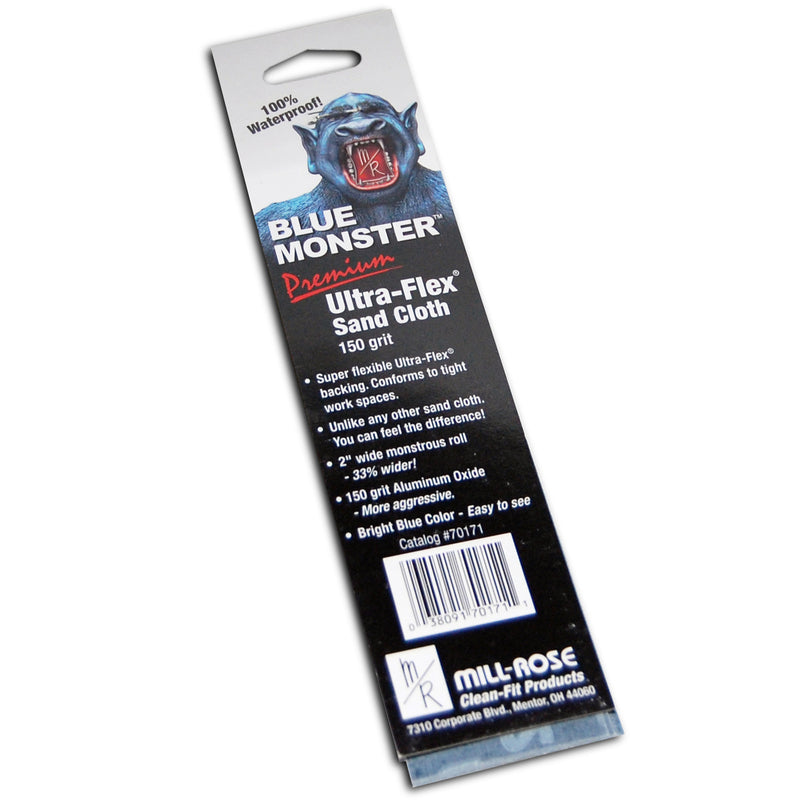 MILL ROSE - Mill Rose Blue Monster Ulta-Flex 8 in. L X 2 in. W 150 Grit Aluminum Oxide Sanding Cloth 10 pk