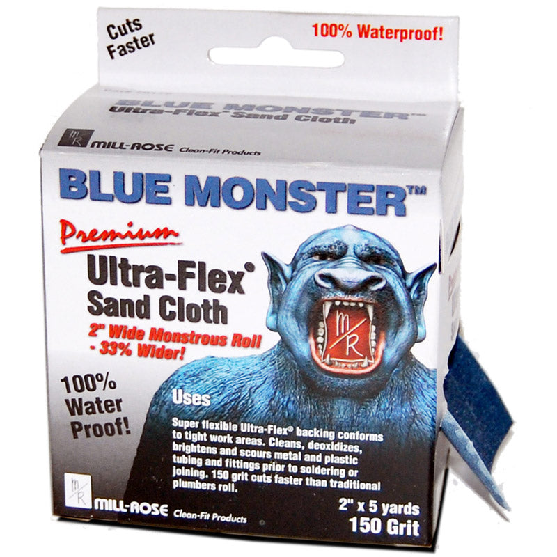 MILL ROSE - Mill Rose Blue Monster Ultra-Flex 5 yd L X 2 in. W 150 Grit Aluminum Oxide Sanding Cloth 1 pk