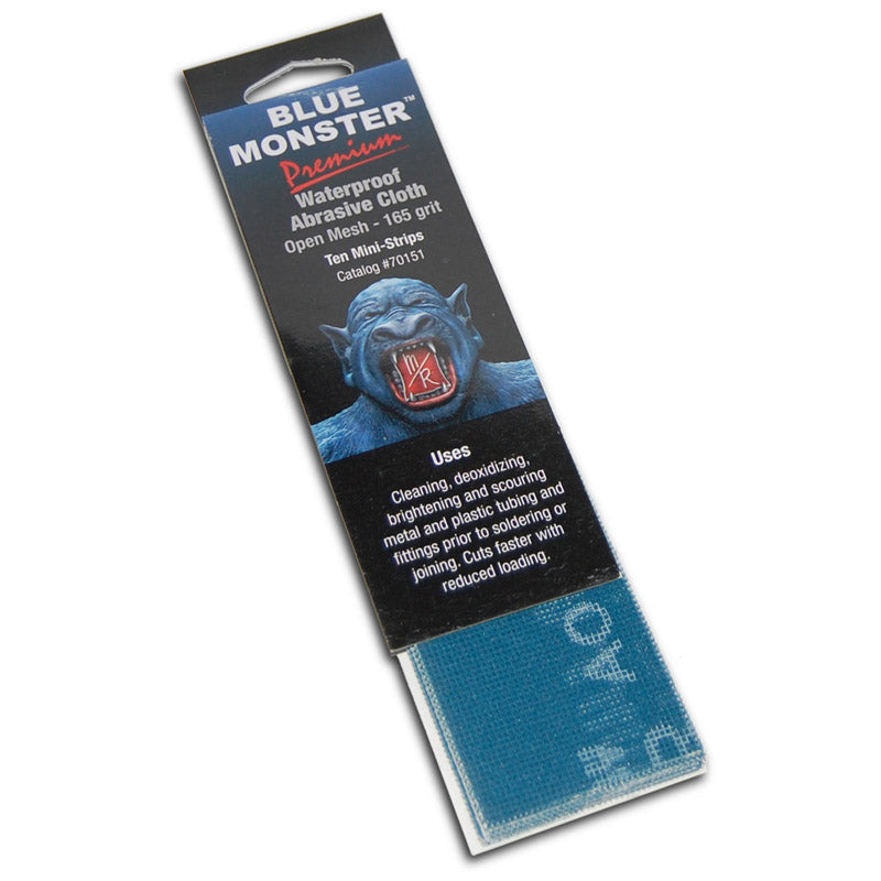 MILL ROSE - Mill Rose Blue Monster 8 in. L X 2 in. W Aluminum Oxide 165 Grit Medium Open Mesh Abrasive Cloth