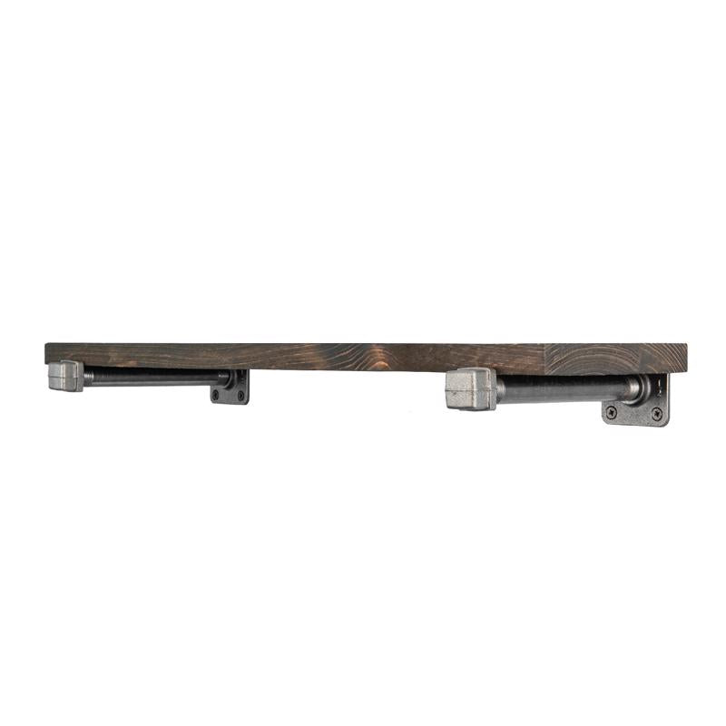 STZ - 24 in. D Black Wood Boulder Shelf Kit 1 pk