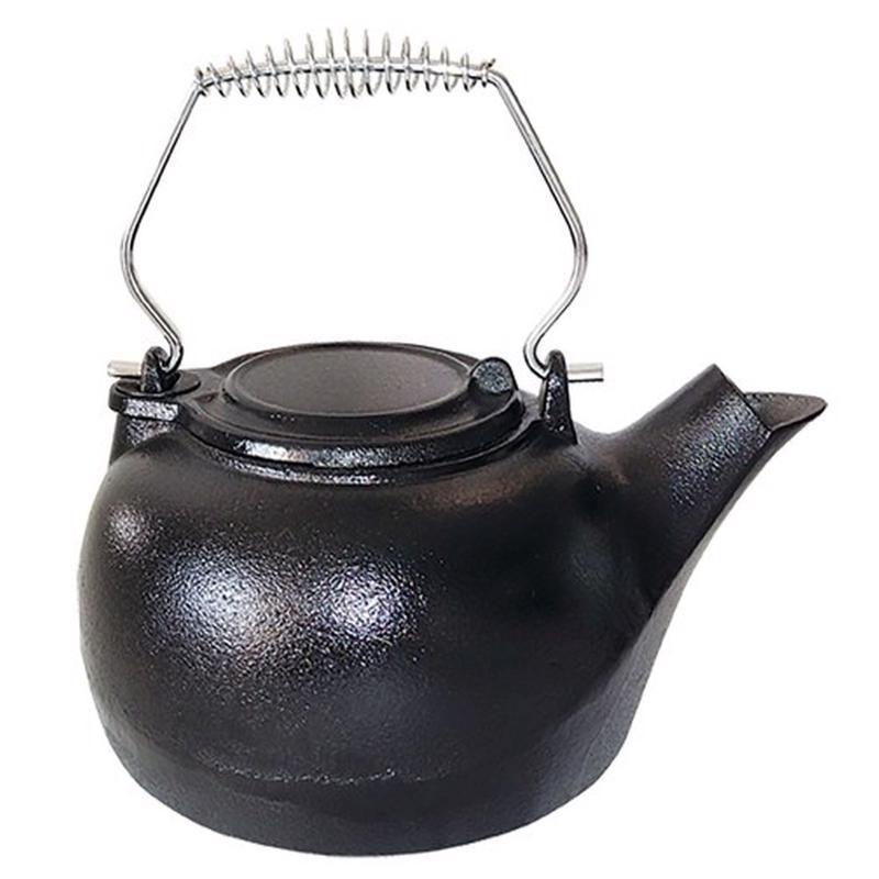 US STOVE - US Stove Black Cast Iron 3 qt Kettle Steamer