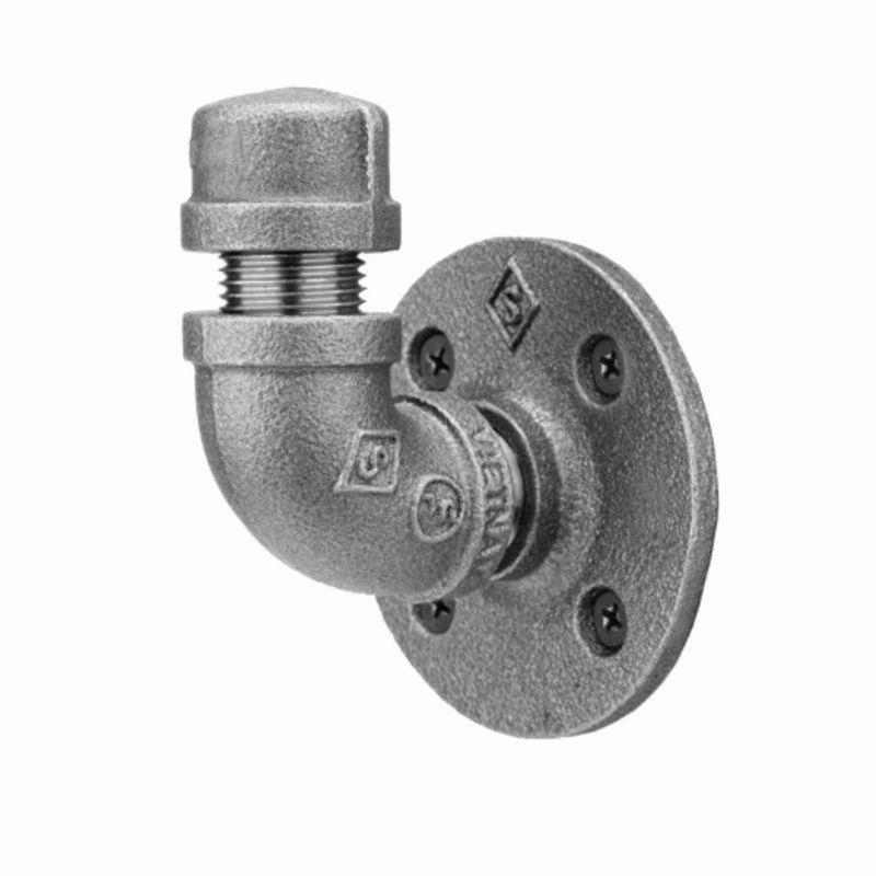 STZ INDUSTRIES - STZ Industries 1/2 in. FIP each X 1/2 in. D FIP Black Malleable Iron Pipe Hook [36612SGLHOOK]