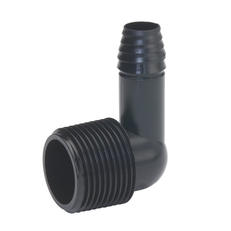 BK PRODUCTS - BK Products 1/2 in. Barb each X 3/4 in. D MPT Poly Elbow 1 pk