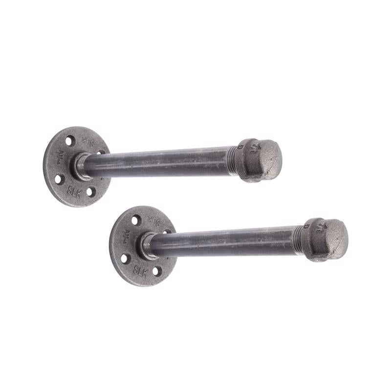 STZ INDUSTRIES - STZ Industries Black Steel Shelf Bracket 8 in. L [366128LGBRKT-2]