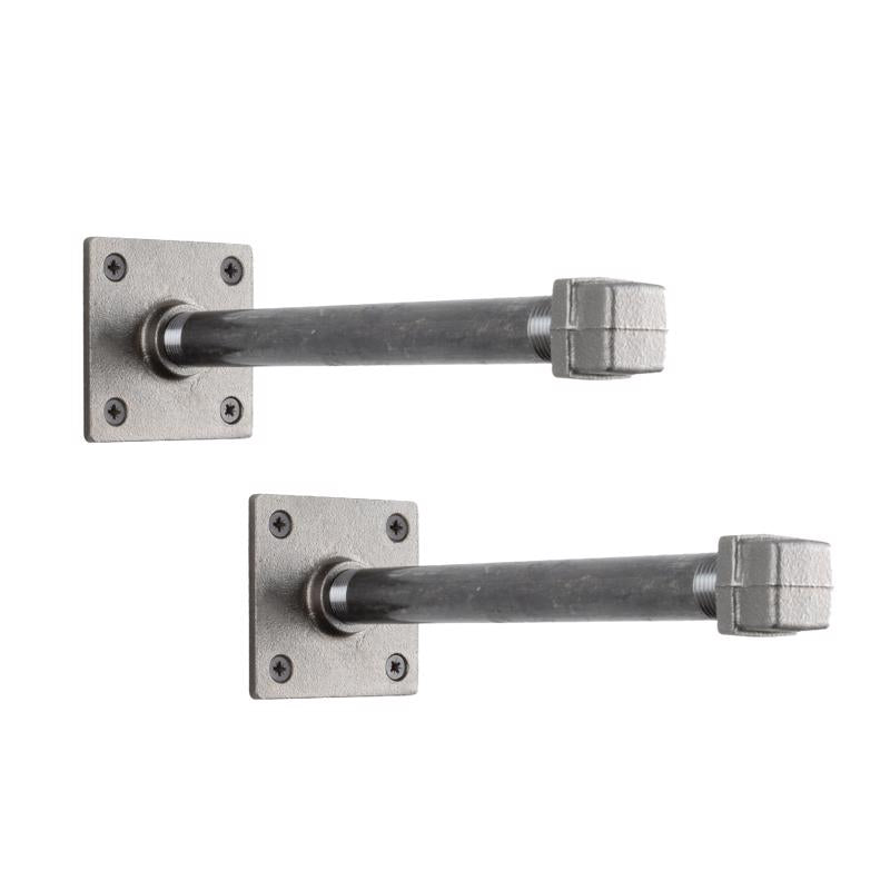 STZ INDUSTRIES - STZ Industries Black Steel Shelf Bracket 8 in. L [366128SQLGBRKT2]