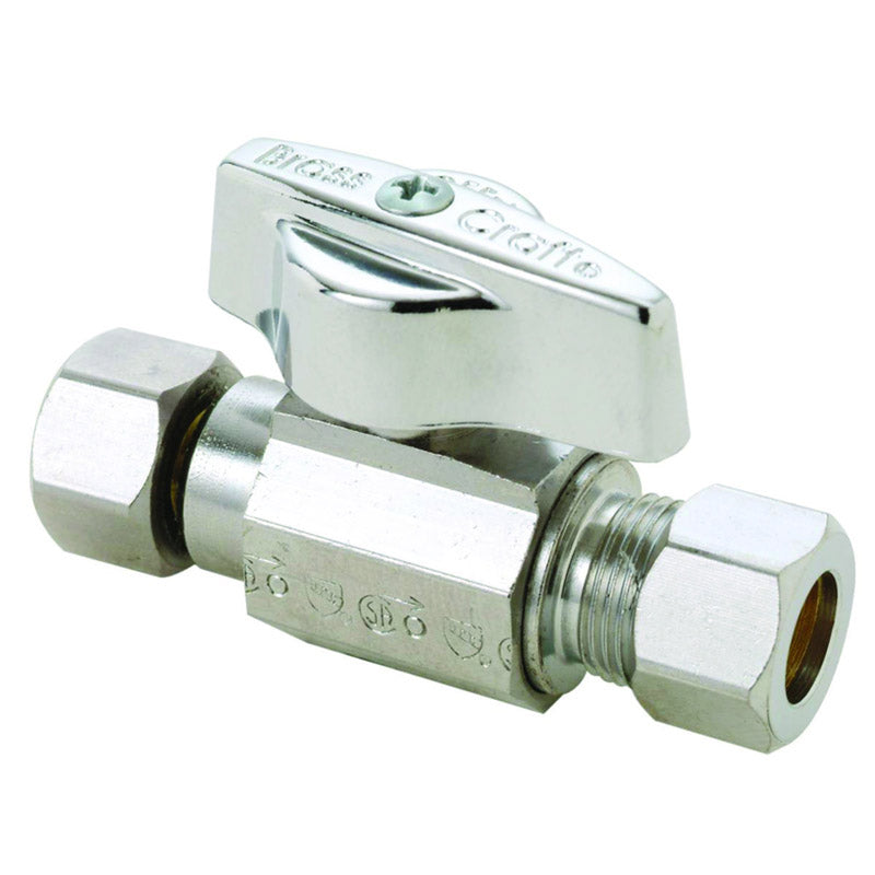 BRASSCRAFT - BrassCraft 3/8 in. Brass Compression Ball Valve