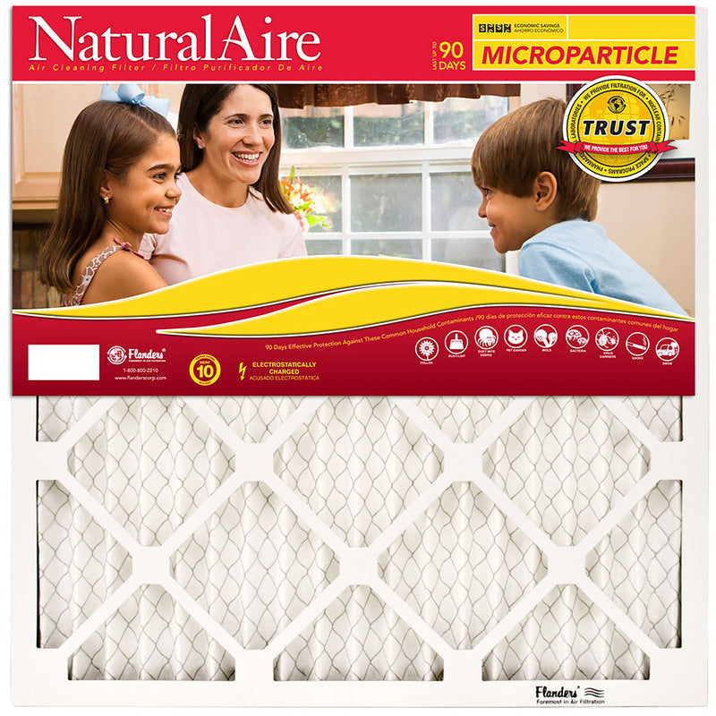 NATURALAIRE - NaturalAire 18 in. W X 24 in. H X 1 in. D Synthetic 10 MERV Pleated Microparticle Air Filter 1 pk - Case of 6
