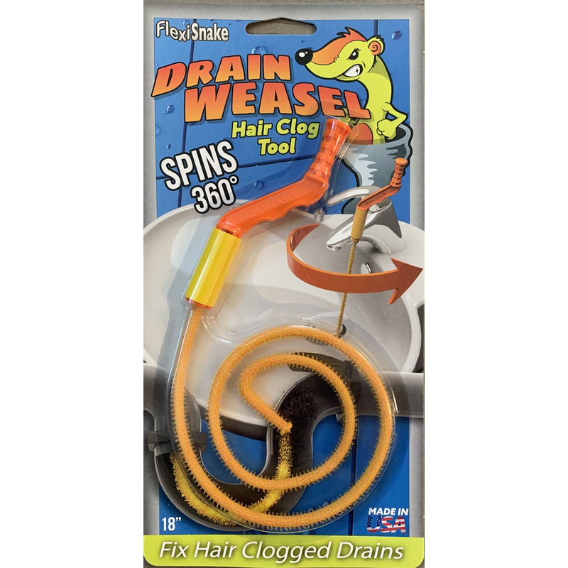 FLEXISNAKE - FlexiSnake The Drain Weasel 1.5 ft. L Hair Clog Tool