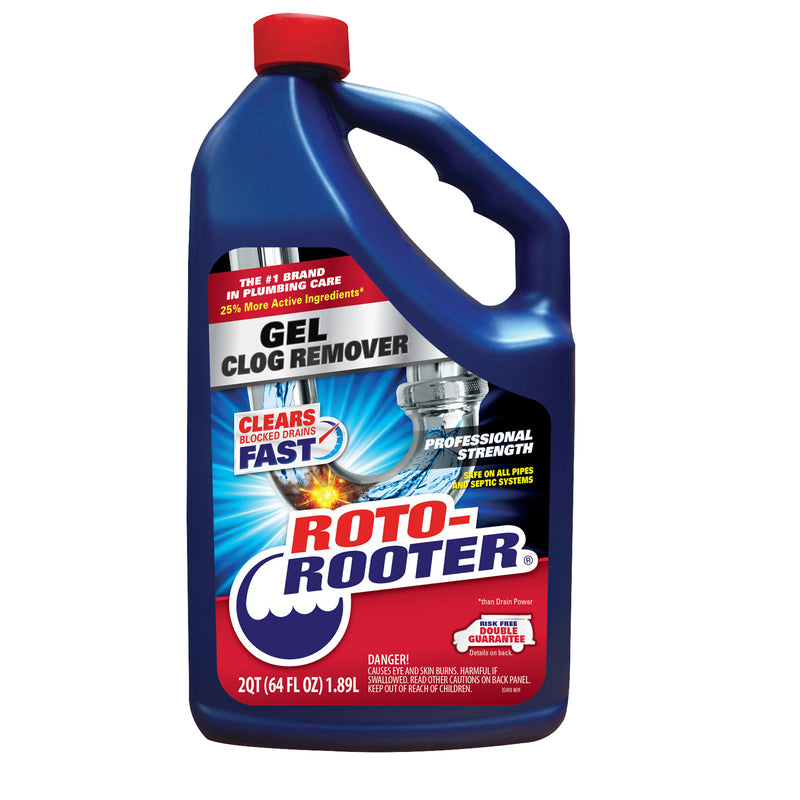 ROTO ROOTER - Roto-Rooter Gel Clog Remover 64 oz - Case of 4