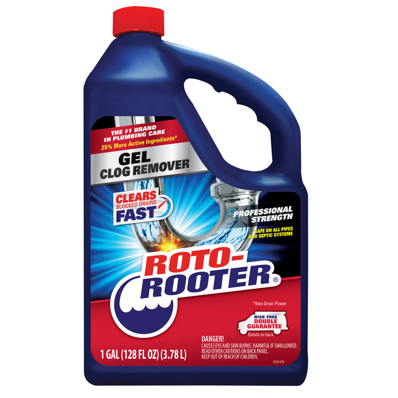 ROTO ROOTER - Roto-Rooter Gel Clog Remover 1 gal - Case of 4