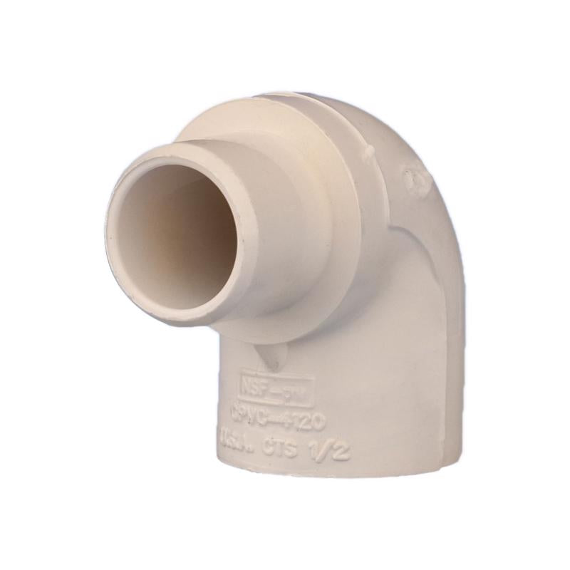 CHARLOTTE PIPE - Charlotte Pipe 1/2 in. Spigot X 1/2 in. D Socket CPVC 90 Degree Street Elbow 1 pk - Case of 50