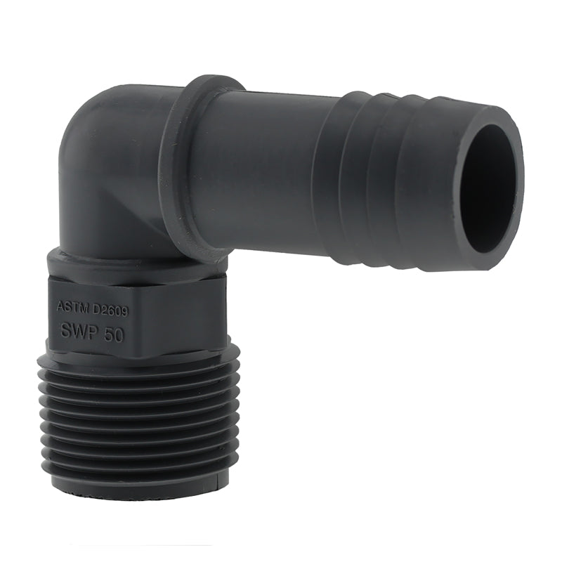 BOSHART INDUSTRIES - Boshart Industries 1 in. Insert in. X 1 in. D MPT Polypropylene 90 Degree Elbow 1 pk