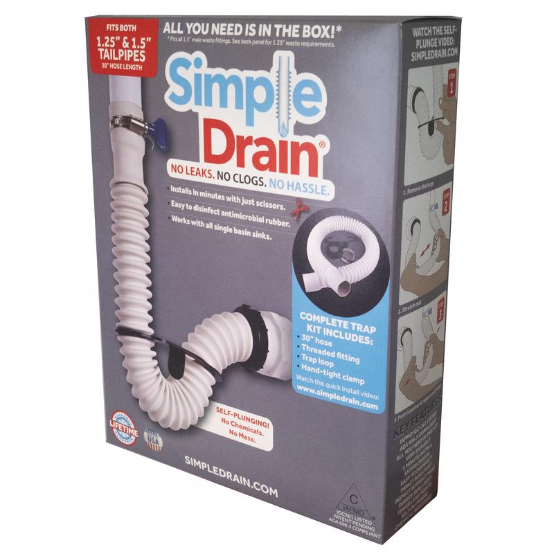 SIMPLE DRAIN - Simple Drain Rubber Sink Drain Kit