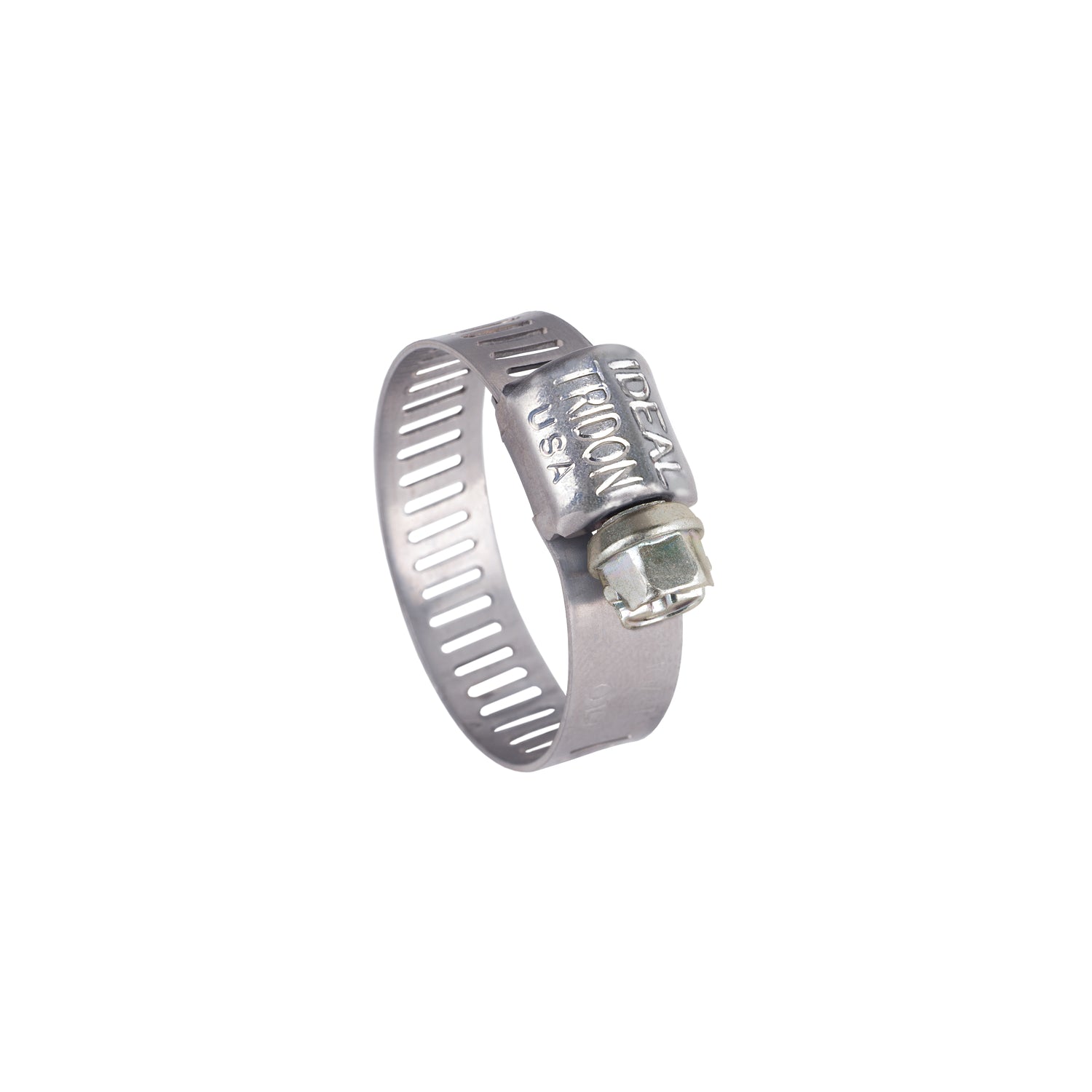 Ideal Tridon Micro-Gear 5/16 in to 5/8 in. SAE 4 Silver Hose Clamp Stainless Steel Screw - Case of 10