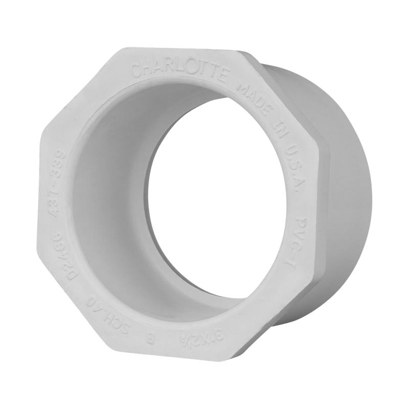 CHARLOTTE PIPE - Charlotte Pipe Schedule 40 3 in. Slip X 2-1/2 in. D Slip PVC Reducing Bushing 1 pk