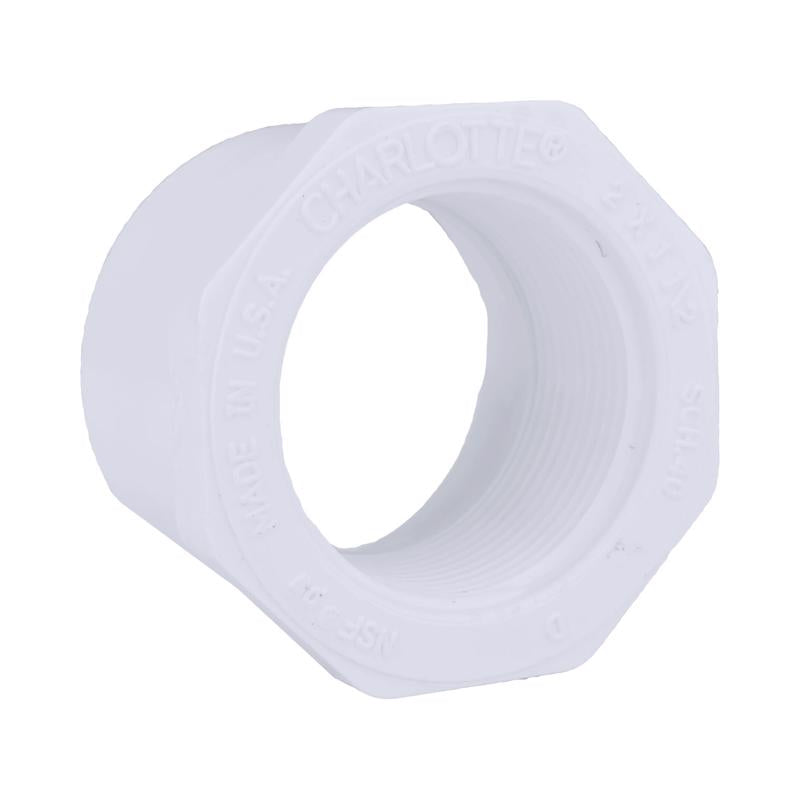 CHARLOTTE PIPE - Charlotte Pipe Schedule 40 2-1/2 in. Spigot X 2 in. D FPT PVC Reducing Bushing 1 pk