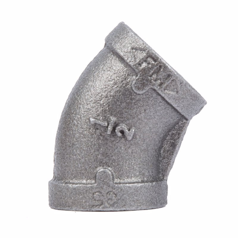 B & K - STZ Industries 1/2 in. FIP each X 1/2 in. D FIP Black Malleable Iron 45 Degree Elbow