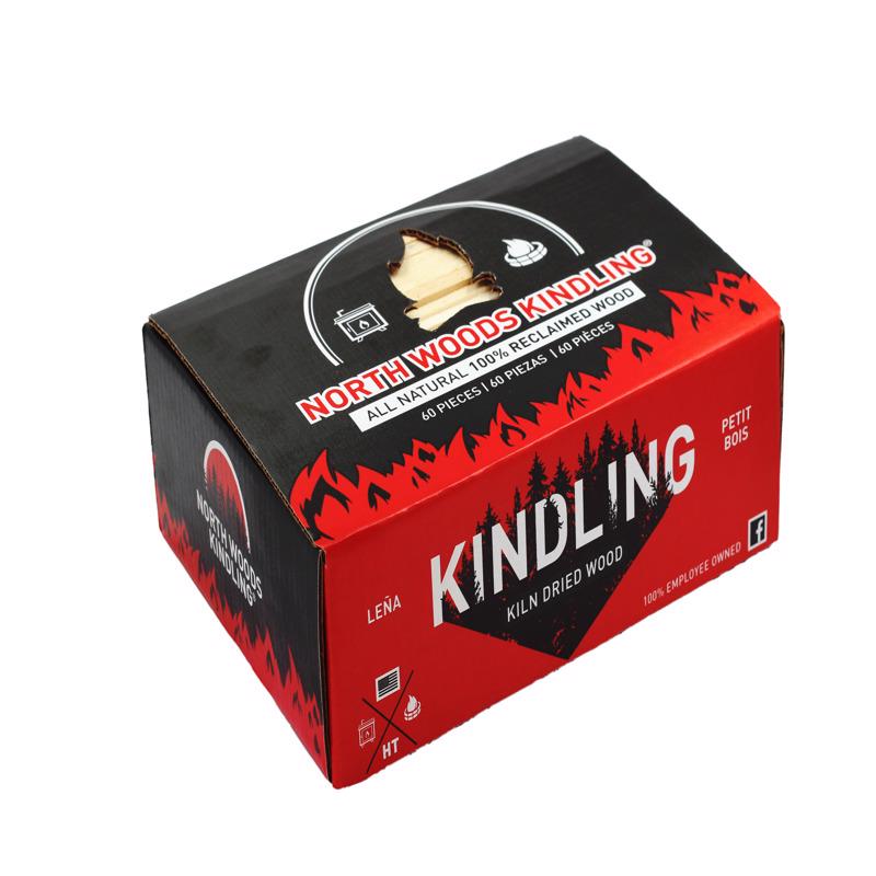 NORTH WOODS KINDLING - North Woods Kindling Wood Fire Starter 10 min 0.26 ft