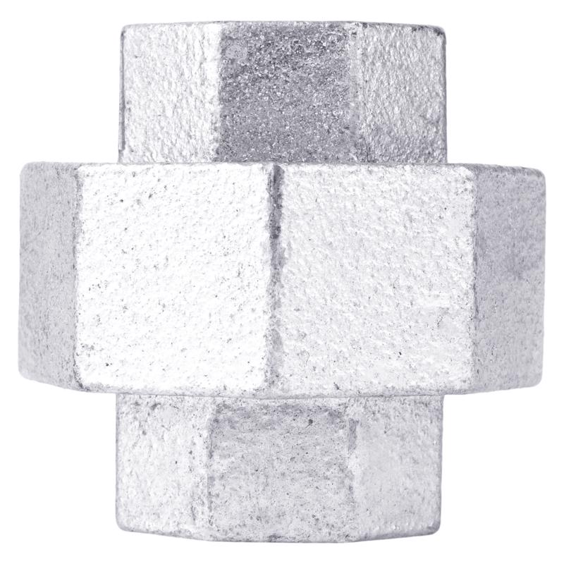 B & K - STZ Industries 3/8 in. FIP each X 3/8 in. D FIP Galvanized Malleable Iron Union