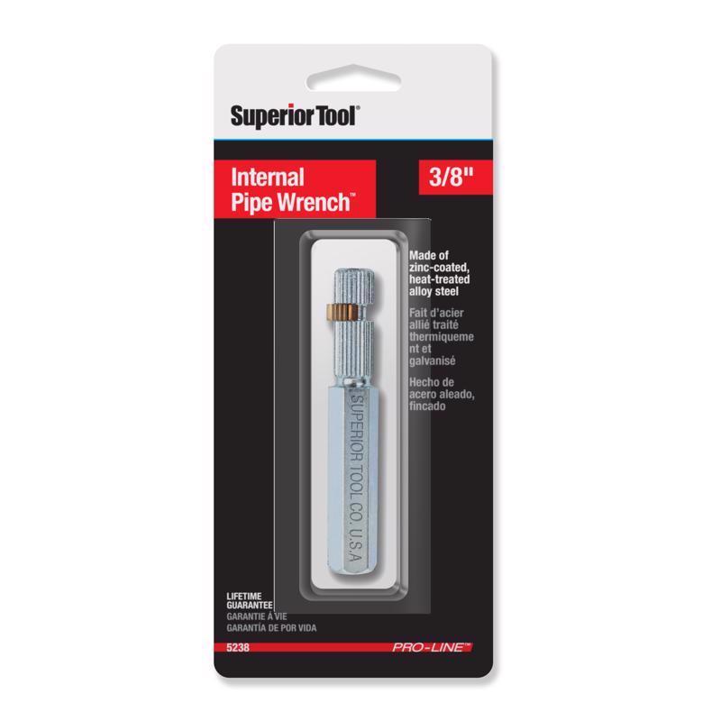SUPERIOR TOOL - Superior Tool 3/8 in. Internal Pipe Wrench Silver 1 pc