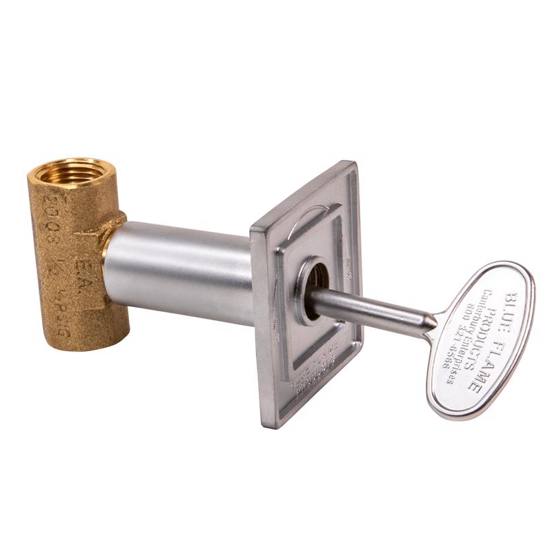 BLUE FLAME - Blue Flame Silver Satin Chrome Zinc Gas Valve Flange Kit [SV.USF.SCH]