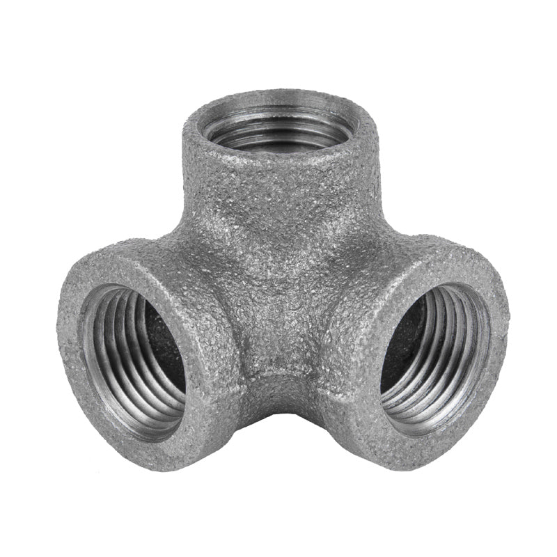 STZ INDUSTRIES - STZ Industries 1/2 in. FIP each X 1/2 in. D FIP 1/2 in. D FIP Black Malleable Iron Side Out Elbow