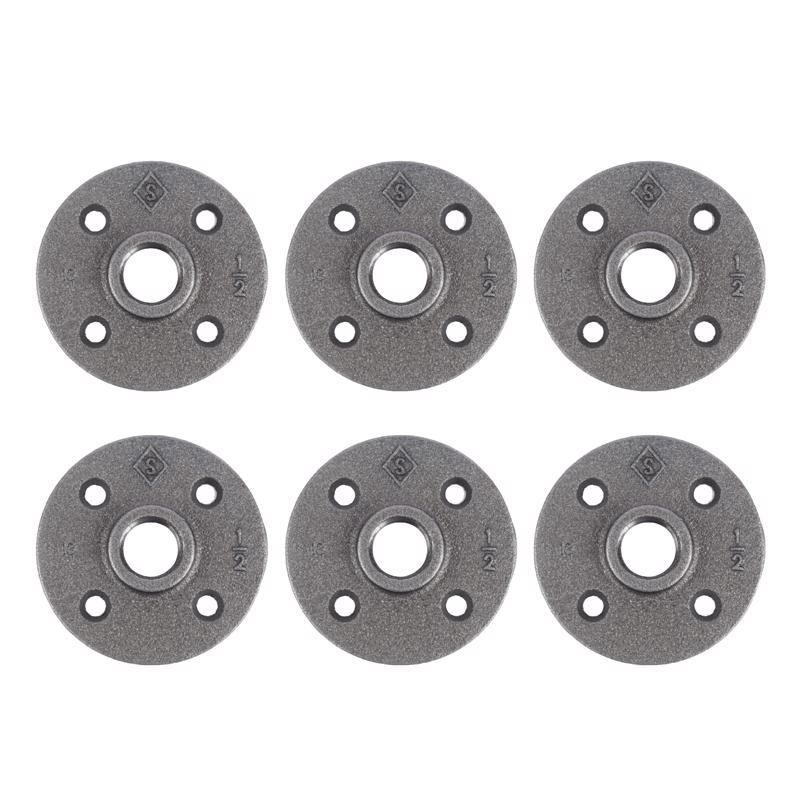 STZ INDUSTRIES - STZ Industries Pipe Decor Iron Flange 1/2 in. [310 F-12-6]