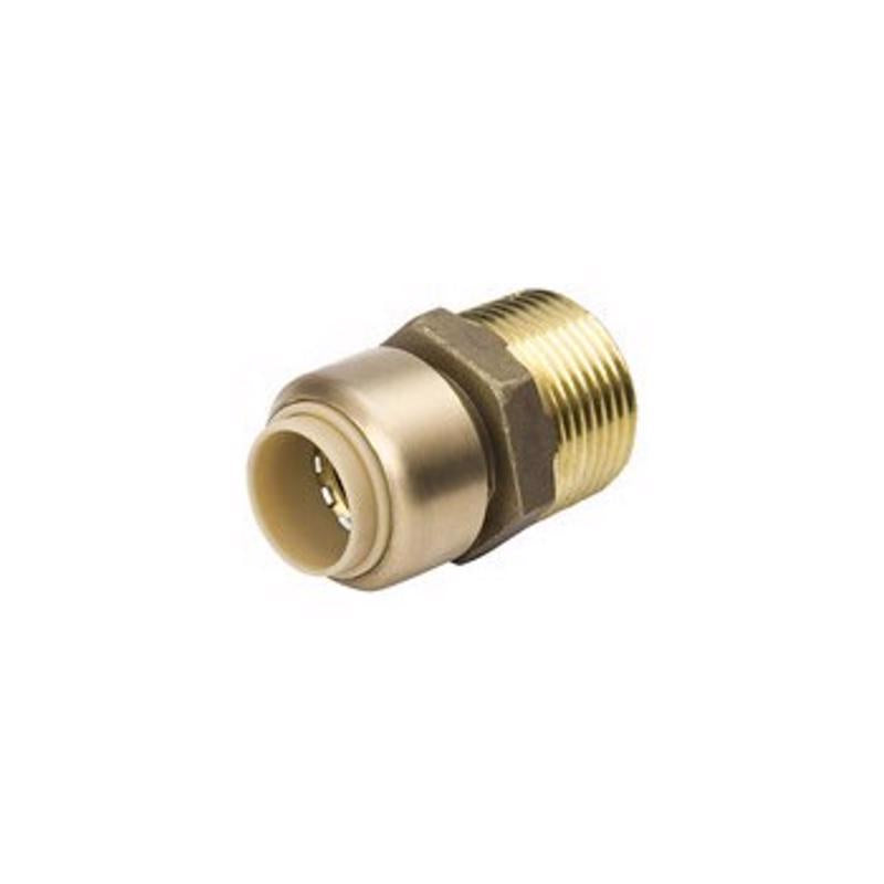 B&K - B&K Proline Push to Connect 1/2 in. PTC X 3/4 in. D MPT Brass Reducing Adapter