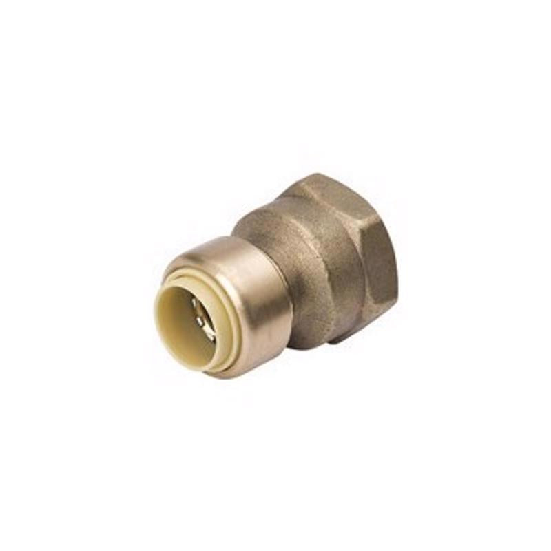 B&K - B&K Proline Push to Connect 1/2 in. PTC X 3/4 in. D FPT Brass Reducing Adapter