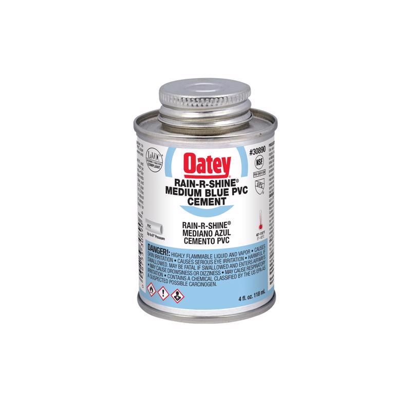 OATEY - Oatey Rain-R-Shine Blue Cement For PVC 4 oz [30890]