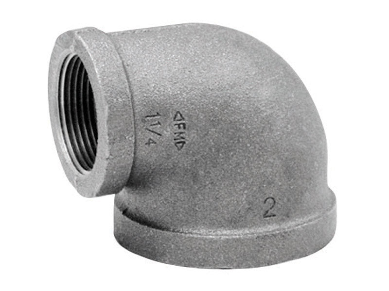 ANVIL INTERNATIONAL - Anvil International 1-1/2 in. FPT X 1-1/4 in. D FPT Galvanized Malleable Iron 90 Degree Elbow