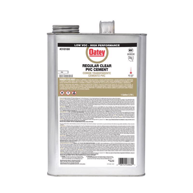OATEY - Oatey Clear Cement For PVC 1 gal [31016V]