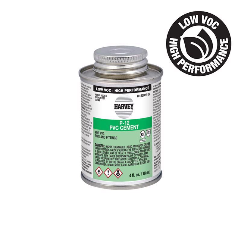OATEY - Oatey Harvey Clear Cement For PVC 4 oz [018200V-24]
