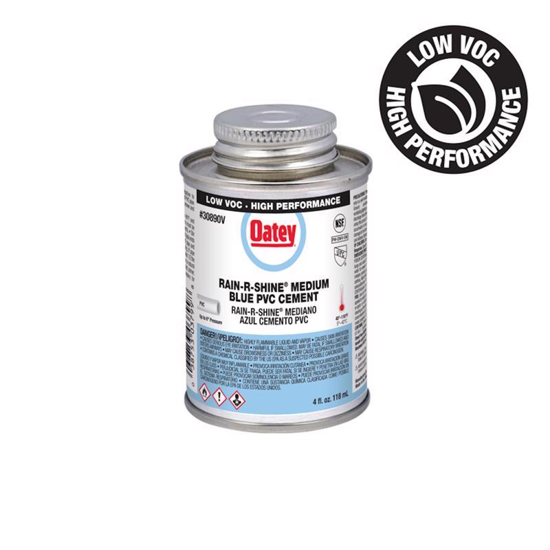 OATEY - Oatey Rain-R-Shine Blue Cement For PVC 4 oz [30890V]